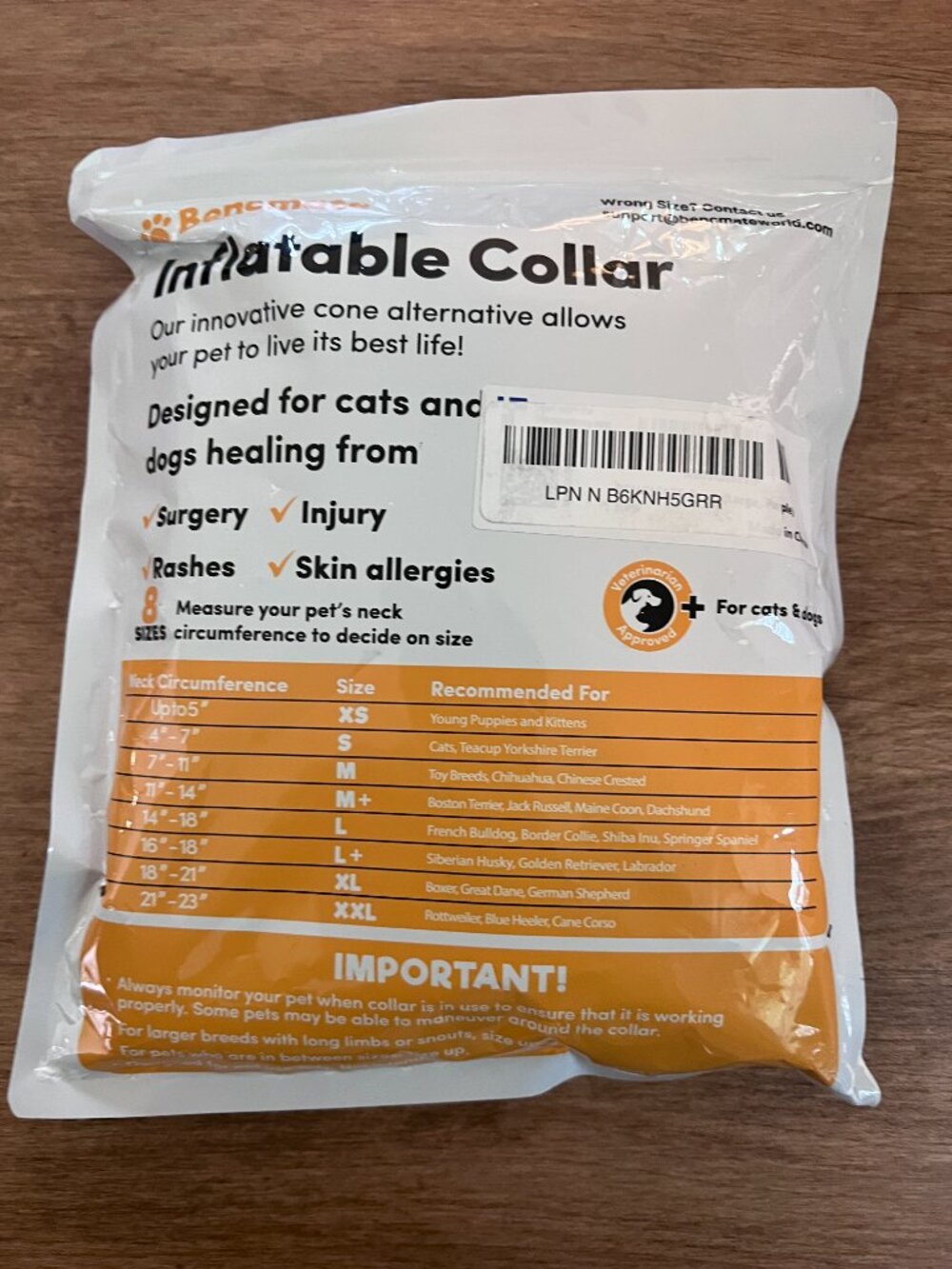 Bencmate Inflatable Collar - Picture 2 of 2